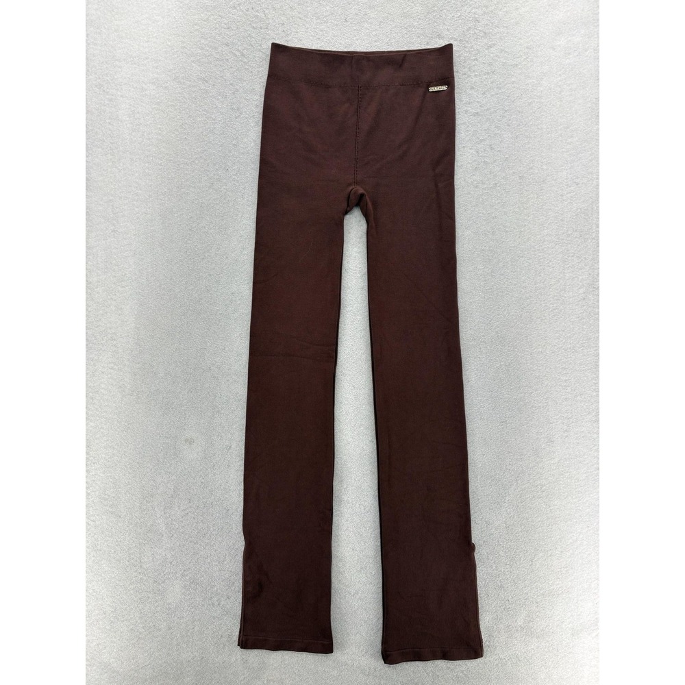 Fabletics Cloud Seamless High Waisted Split Flare Leggings Womens Small Brown